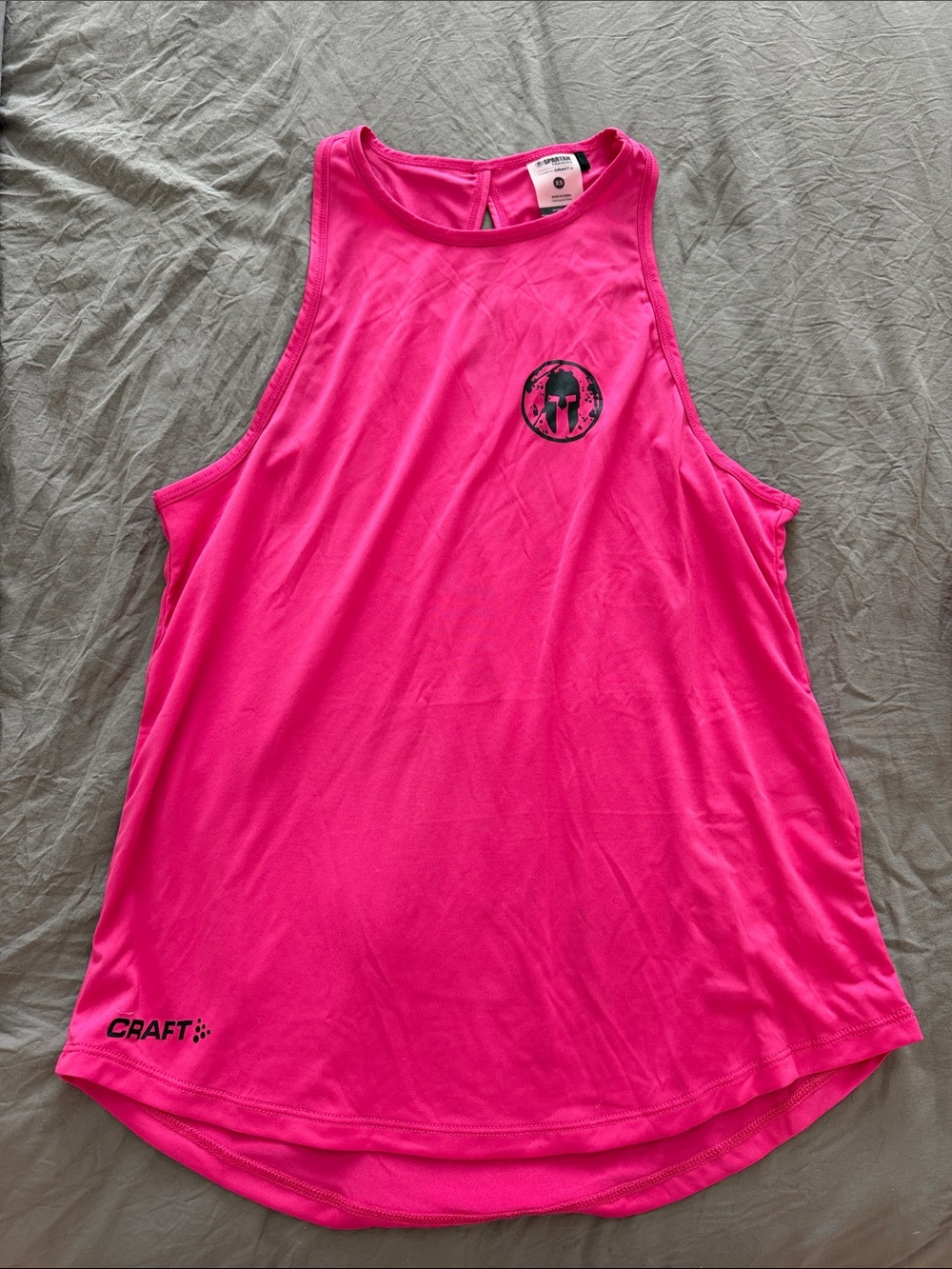 Craft SPARTAN Women's Bright Pink Athletic Tank Top SIZE XS